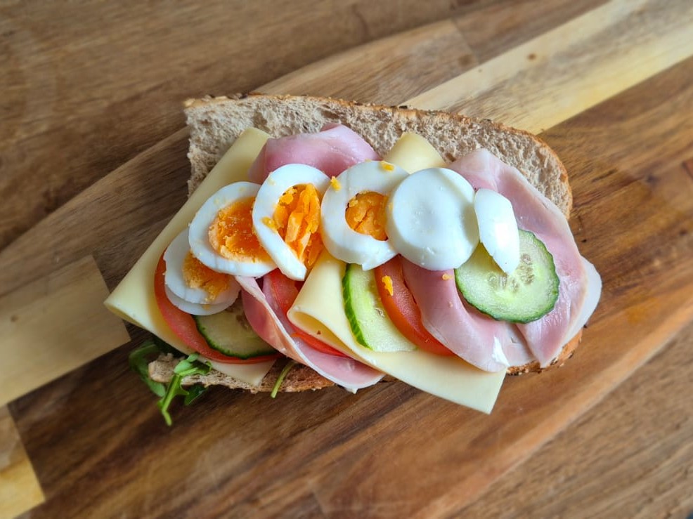 Foto van broodje gezond