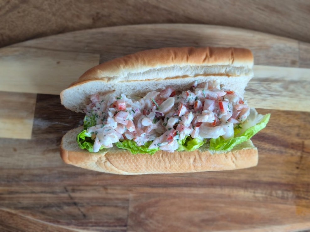 Foto van broodje Garnalen Salade