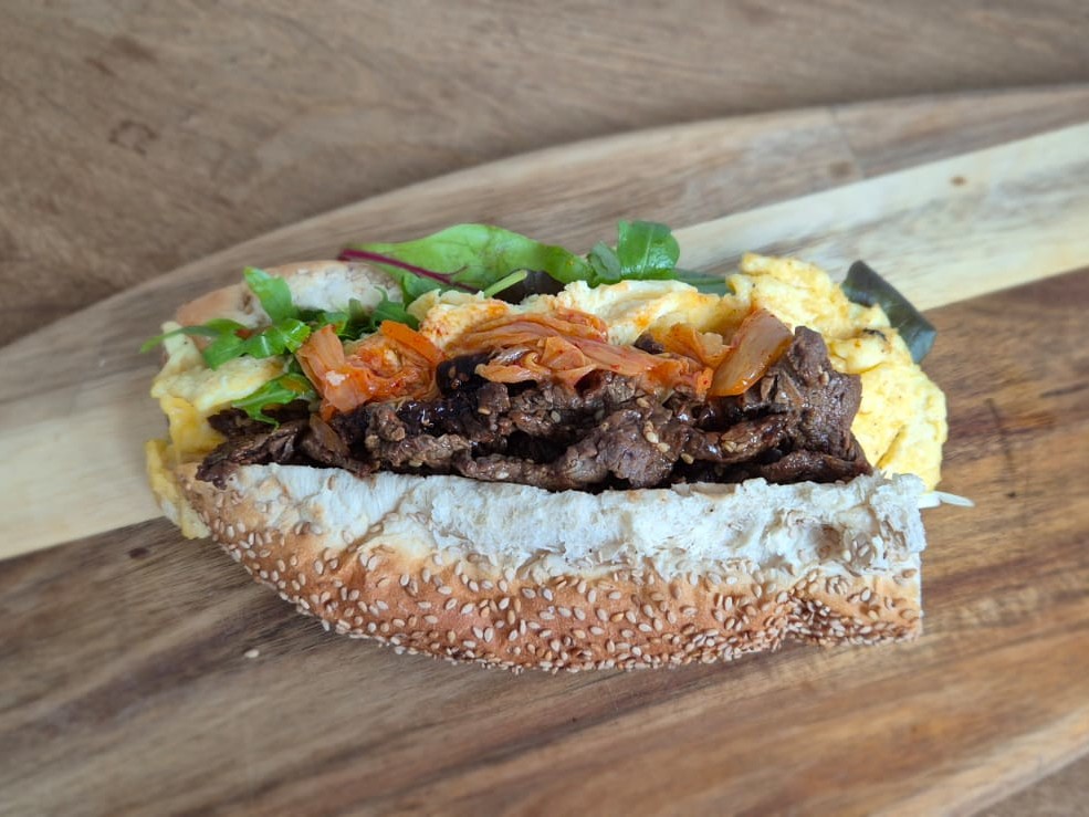 Foto van broodje Korean Beef